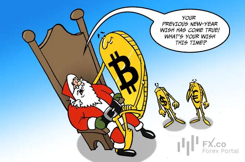 Trader mampu beli hadiah Natal mewah karena BTC menyentuh titik tertinggi sepanjang masa di bulan Desember
