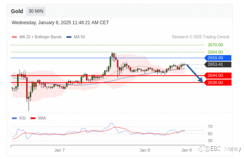TradingCentral每日分析：欧美黄金原油