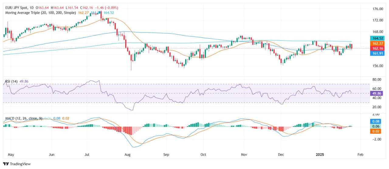 EUR/JPY Price Analysis: Pair slides to 162.15 as bearish momentum intensifies
