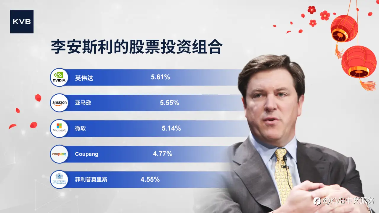 想知道李安斯利在投资哪些股票吗？😉