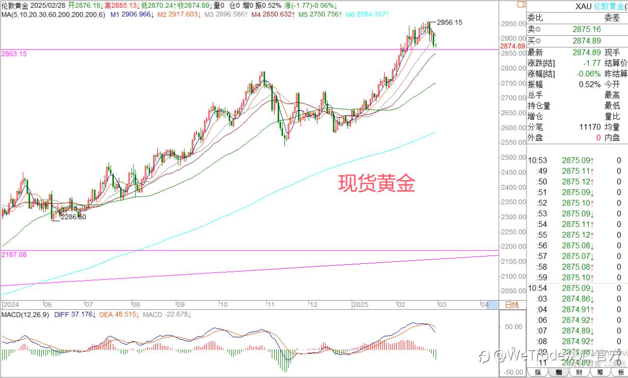 2025年2月28日|每日汇评-策略分析|王萍：原油疑似止跌日内关注多头表现