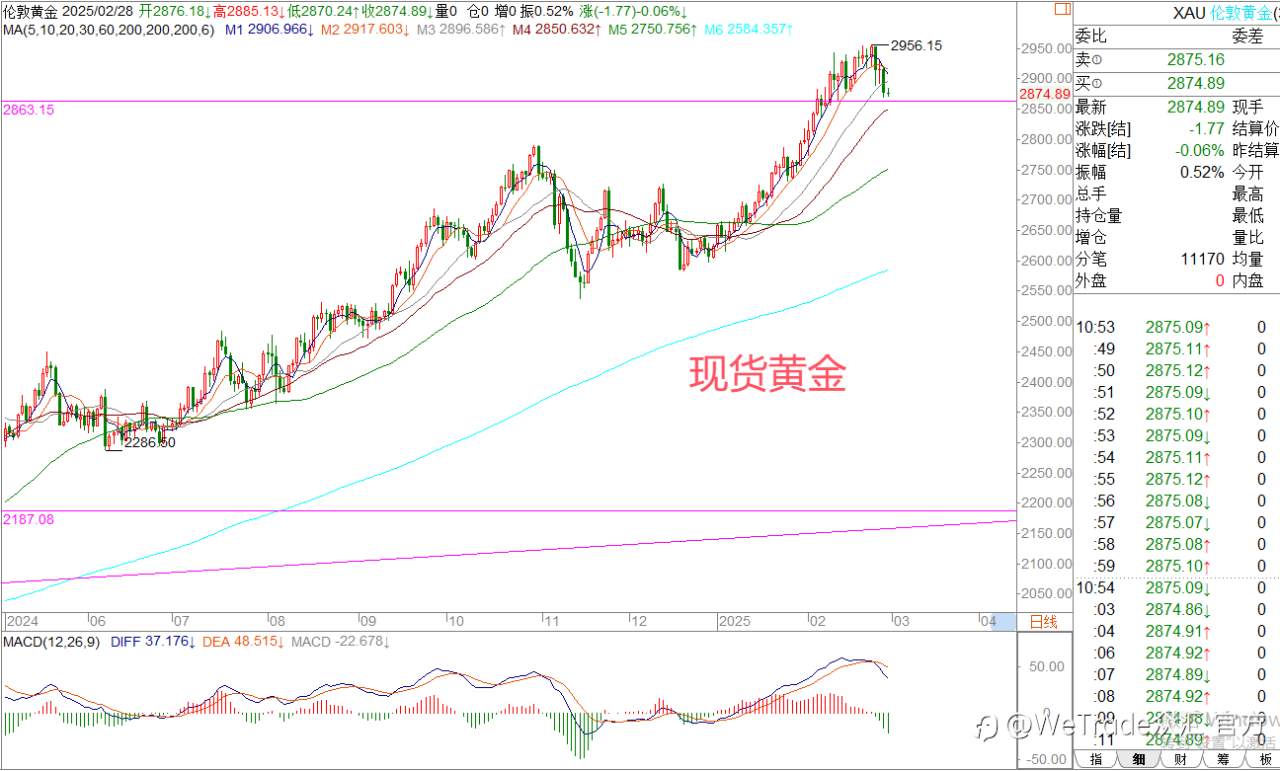 2025年2月28日|每日汇评-策略分析|王萍:原油疑似止跌日内关注多头表现