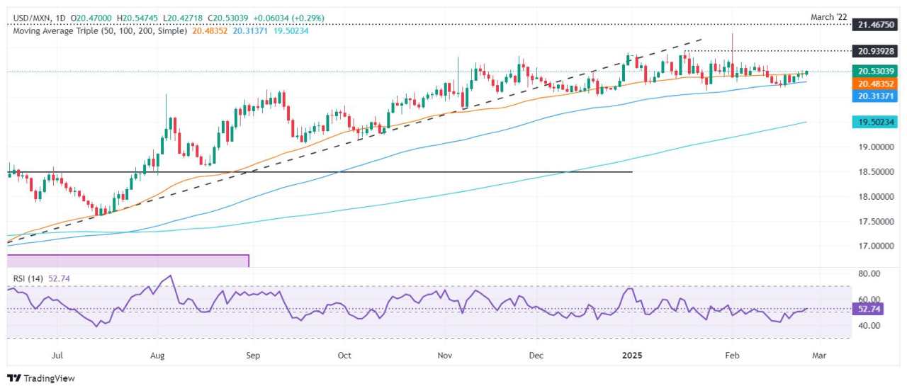 Mexican Peso tumbles on trade war fears, US high yields boost USD