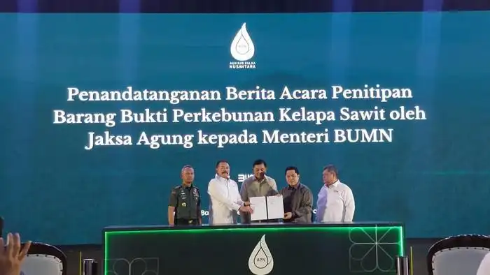 Kejagung Serahkan 221 Ribu Ha Lahan Sawit Hasil Sitaan Kasus Korupsi ke BUMN