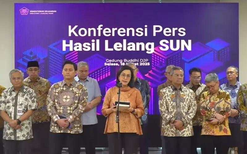 Tenangkan Pasar Usai IHSG Turun Tajam, Sri Mulyani Beberkan Hasil Positif Lelang SUN