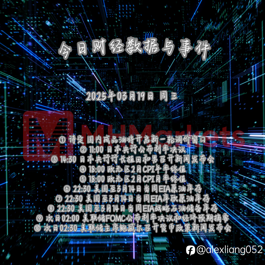 0319财经数据与事件