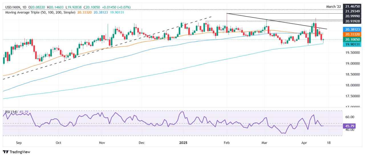 Peso Mexico giảm giá khi USD/MXN lấy lại mức 20 bất chấp hy vọng miễn thuế nhập khẩu
