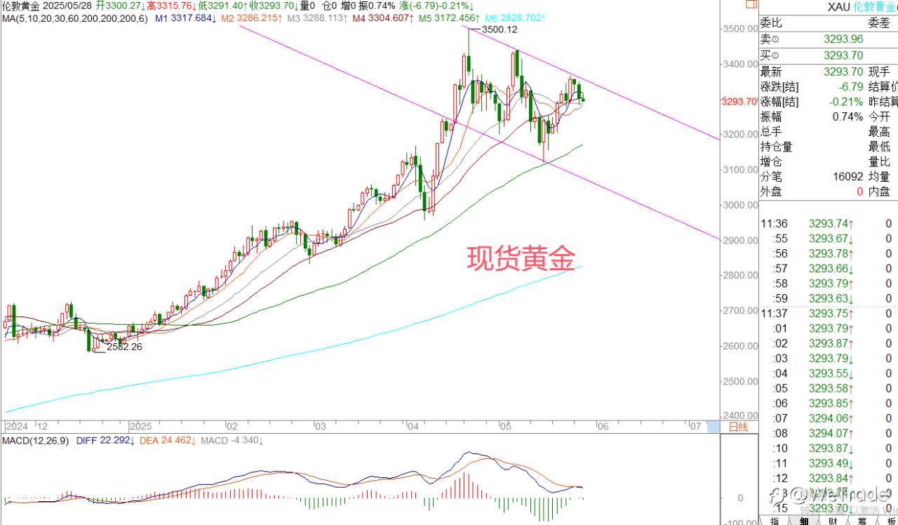2025年5月28日|每日汇评-策略分析|王萍:美日日内震荡偏多运行