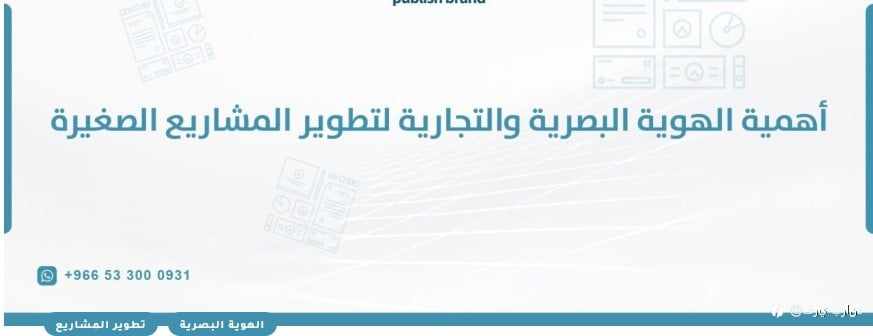 اهمية الهوية البصرية والتجارية لتطوير المشاريع الصغيرة