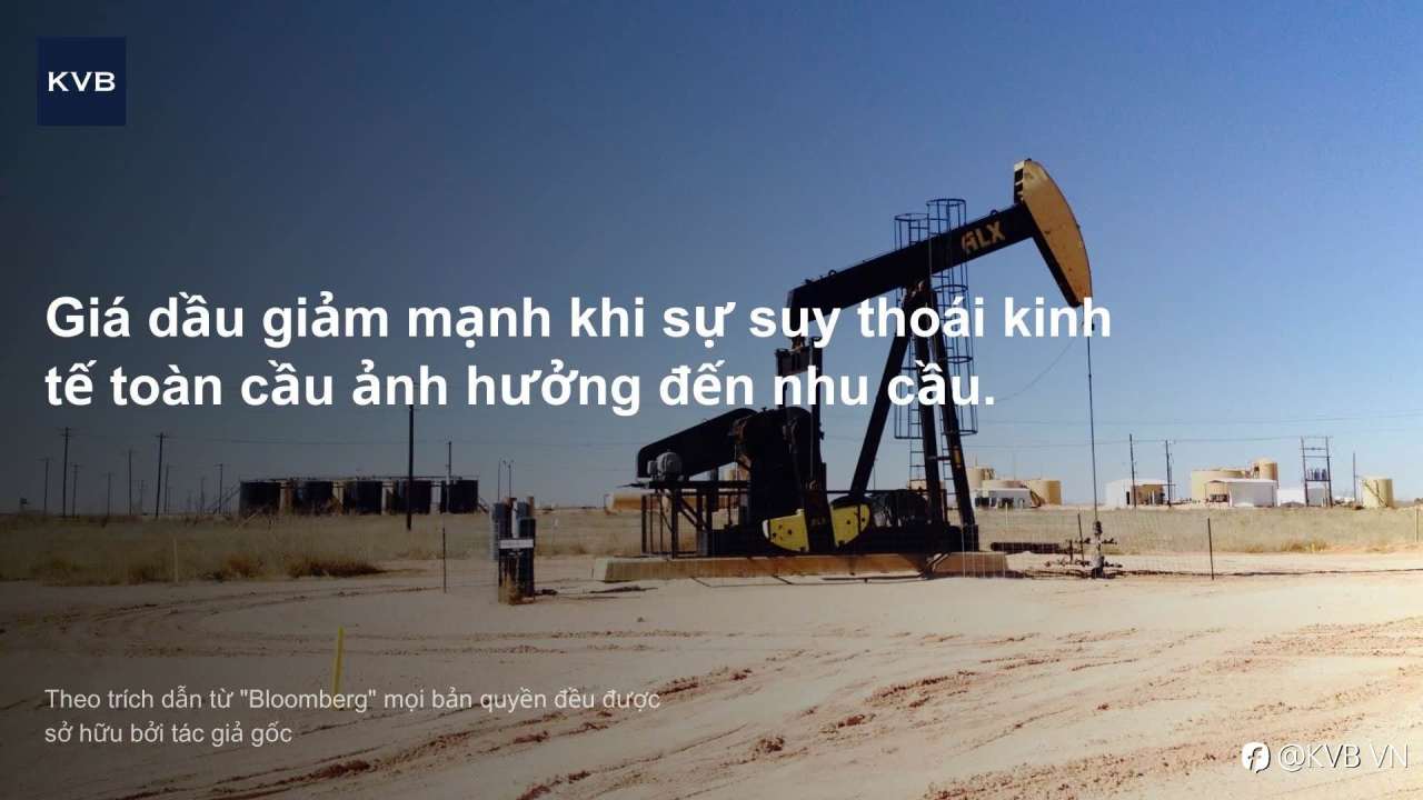 Giá dầu lao dốc mạnh - WTI về dưới $60/ thùng