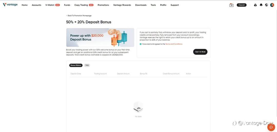 Vantage promotion
