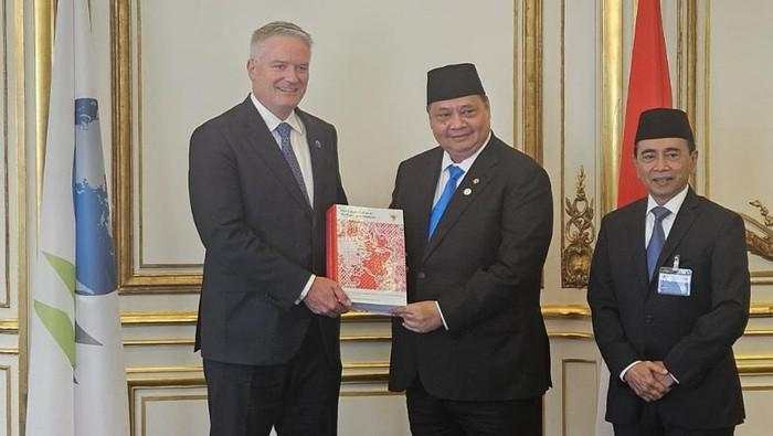 Airlangga Serahkan Initial Memorandum, RI Siap Jadi Anggota OECD