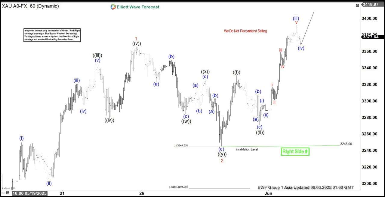 Gold (XAUUSD) Elliott Wave outlook: next bullish surge underway