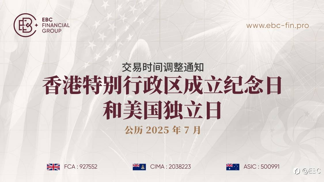 香港特别行政区成立纪念日和美国独立日交易时间调整通知