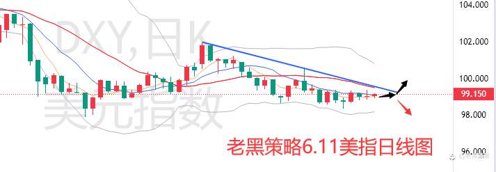 老黑策略：6.11外汇、黄金、原油分析策略