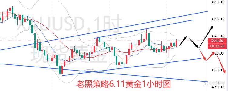 老黑策略：6.11外汇、黄金、原油分析策略