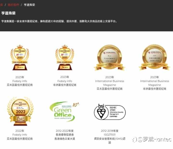 亨達集團是一家全球外匯經紀商
