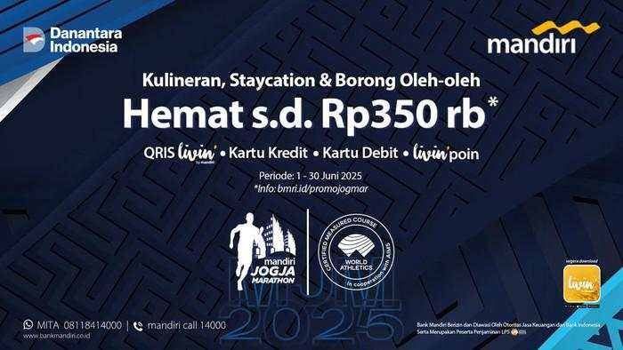 Ada Ragam Promo di Ajang Mandiri Jogja Marathon 2025, Ini Daftarnya!