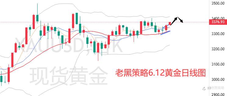 老黑策略：6.12外汇、黄金、原油分析策略