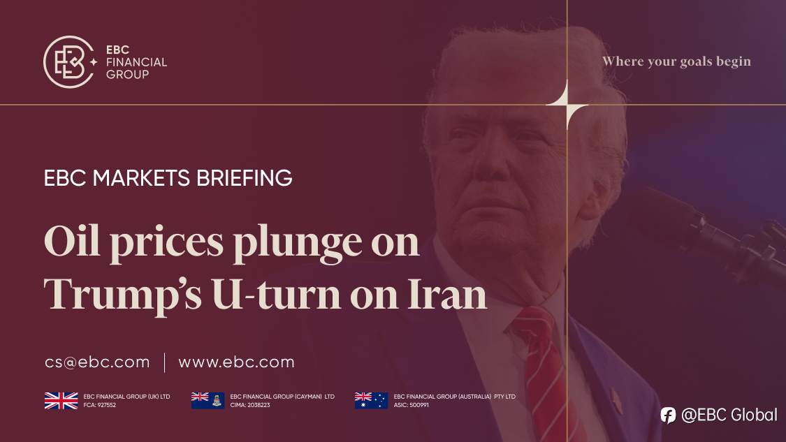 EBC Markets Briefing | ​Oil prices plunge on Trump's U-turn on Iran