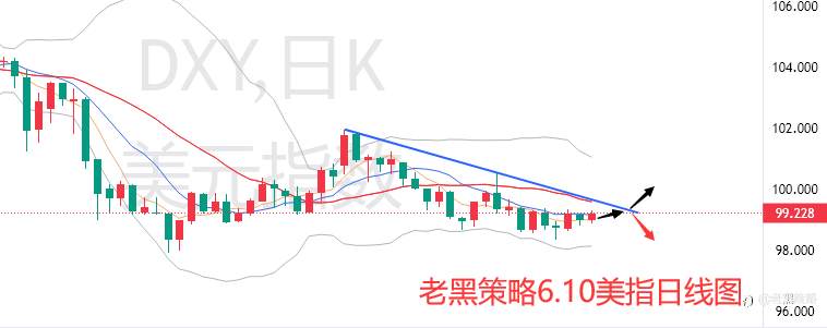 老黑策略：6.10外汇、黄金、原油分析策略