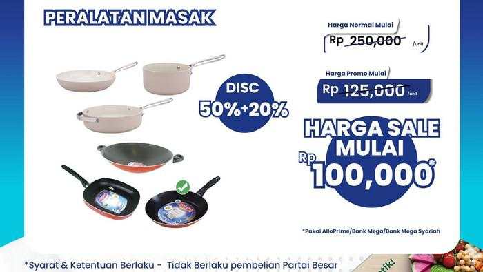 Murah Meriah, Alat Masak Diskon Up To 50%+20%, di Transmart Full Day Sale