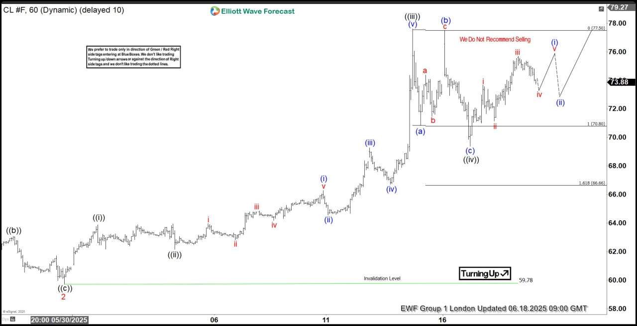 OIL (CL_F) Elliott Wave: Forecasting the Path
