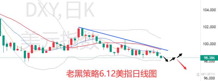 老黑策略：6.12外汇、黄金、原油分析策略