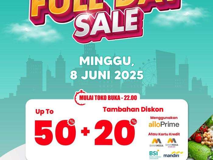Besok Jangan Lupa Serbu Transmart Full Day Sale! Pesta Diskon 50% + 20%