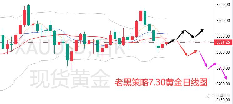 老黑策略：7.30外汇、黄金、原油分析策略