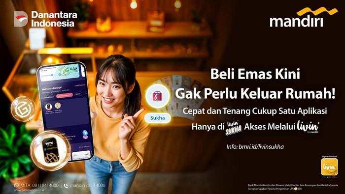 Investasi Emas Makin Mudah di Livin' Sukha, Ada Diskon & Exclusive Gift!