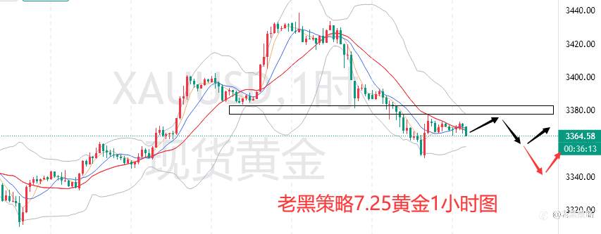 老黑策略：7.25外汇、黄金、原油分析策略