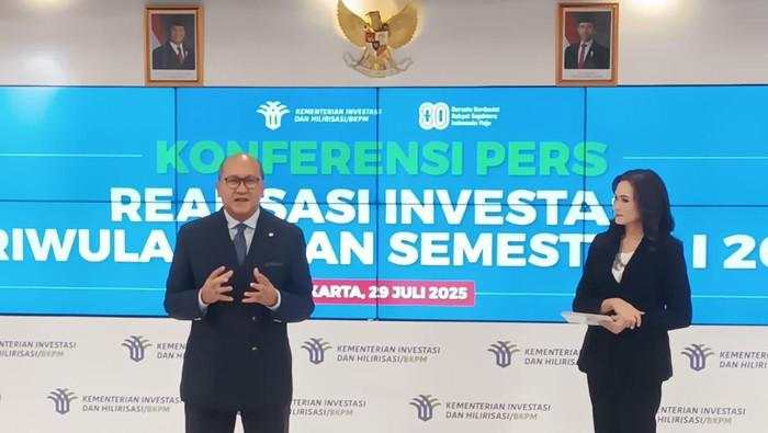Investasi Naik 11,5%, Rosan: Kuartal II Capai Rp 477,7 Triliun