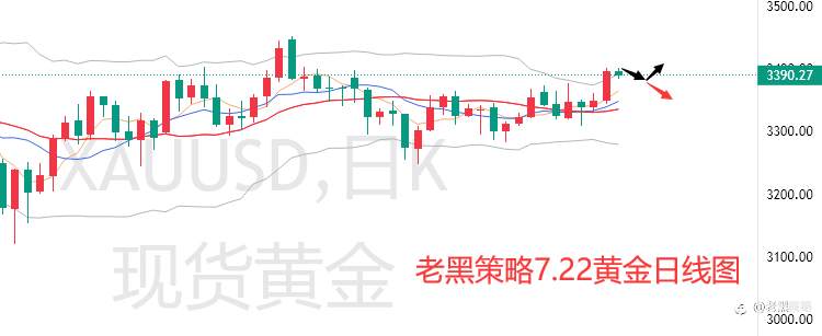 老黑策略:7.22外汇、黄金、原油分析策略
