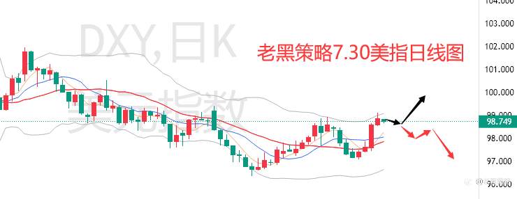 老黑策略：7.30外汇、黄金、原油分析策略