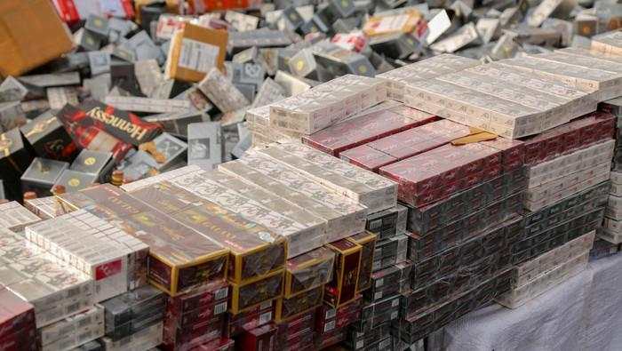 Dalam Dua Bulan 182,74 Juta Batang Rokok Ilegal Dimusnahkan