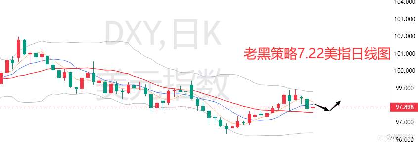 老黑策略:7.22外汇、黄金、原油分析策略