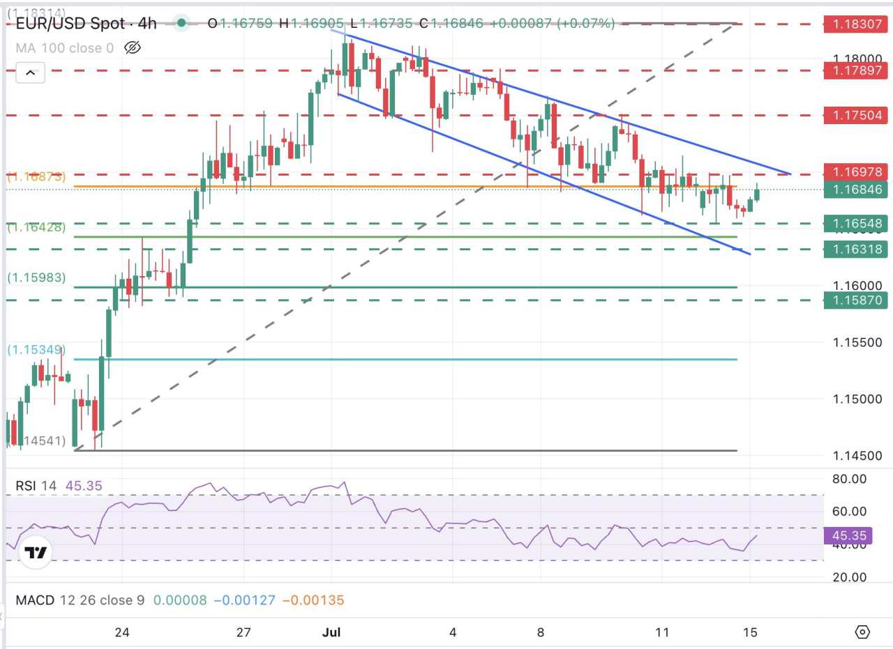 EUR/USD picks up from lows with tariffs, US CPI on focus