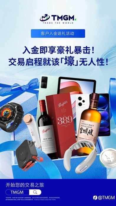 TMGM 七月入金活动，开启“壕”无人性之旅！