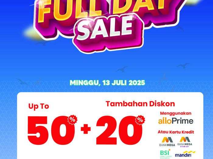 Transmart Full Day Sale Besok Datang Lagi! Serbu Pesta Diskon 50% + 20%
