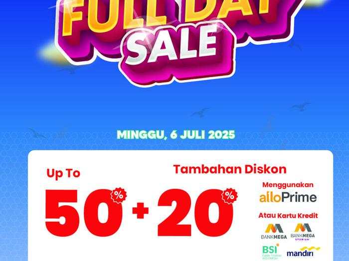 Besok Transmart Full Day Sale 50% + 20%! TV, AC, hingga Mesin Cuci Banting Harga
