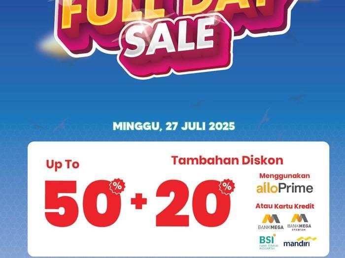 Jangan Pakai Lama! Merapat ke Transmart Full Day Sale, Pesta Diskon 50% + 20%