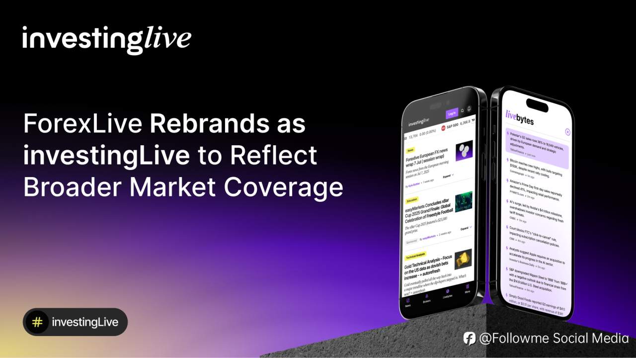 ForexLive Rebrands as investingLive to Reflect Broader Market Coverage