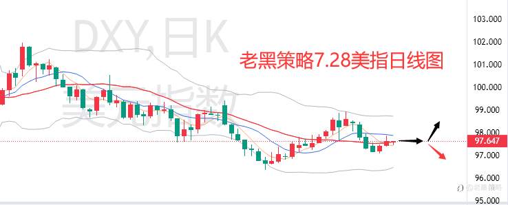 老黑策略：7.28外汇、黄金、原油分析策略
