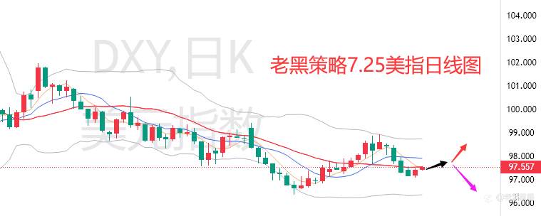 老黑策略：7.25外汇、黄金、原油分析策略