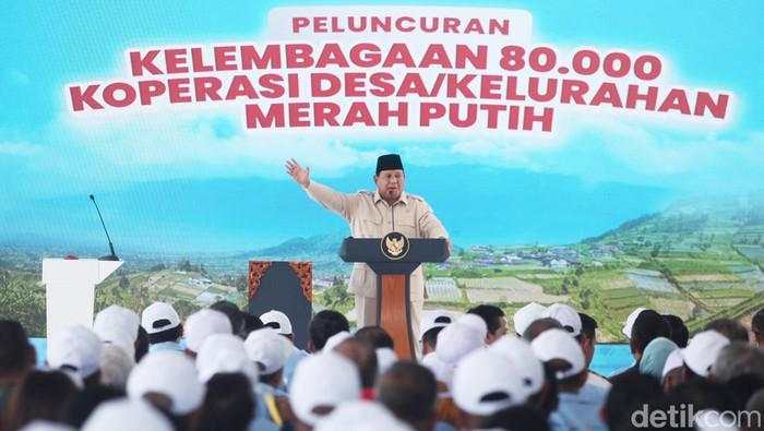 Besut Kopdes Merah Putih, Prabowo: Gerakan Ini Tak Disukai Kapitalis Besar