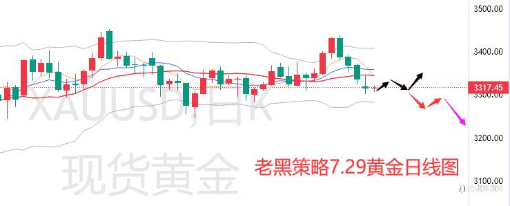 老黑策略：7.29外汇、黄金、原油分析策略
