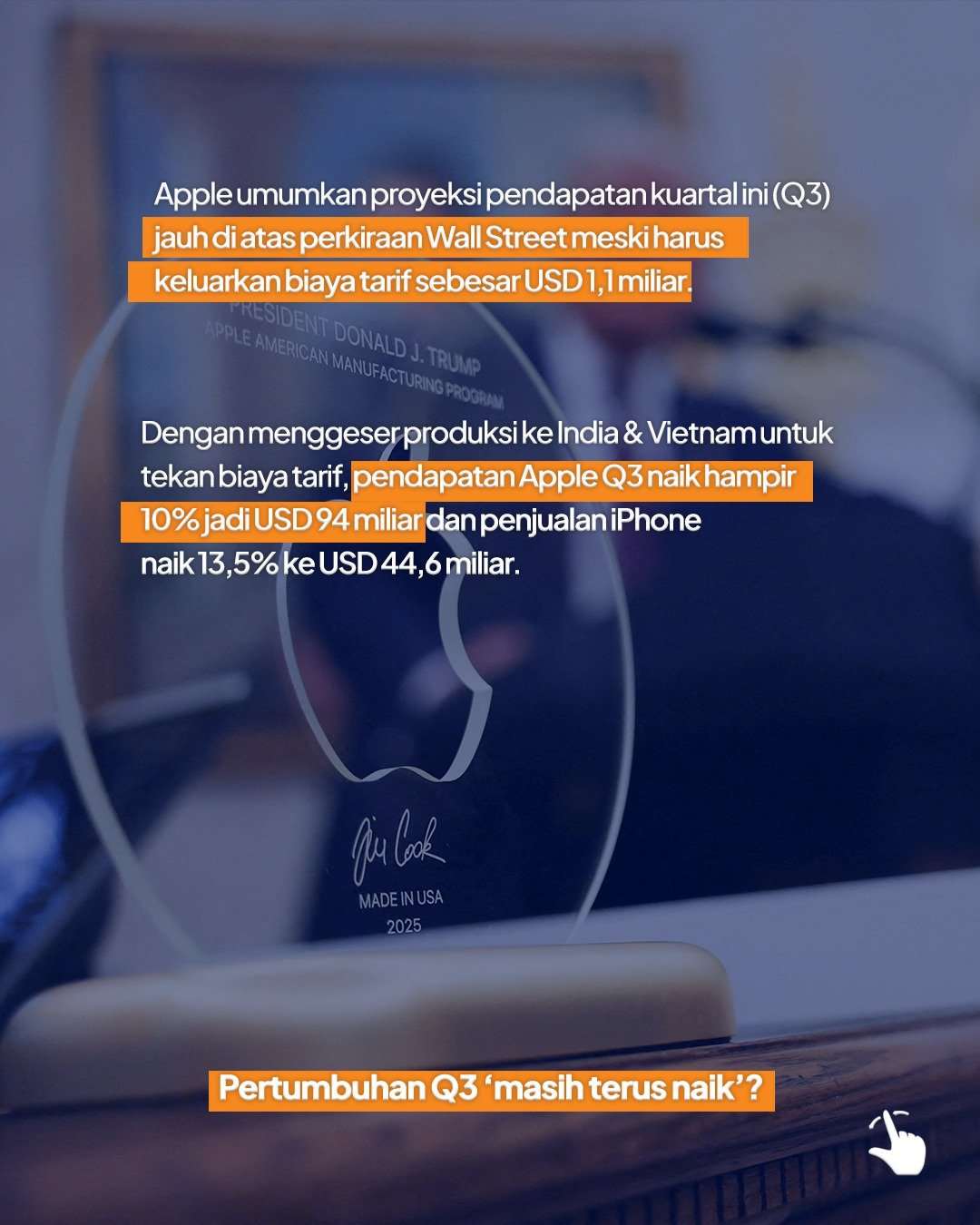 Pendapatan Apple kuartal ini (Q3)