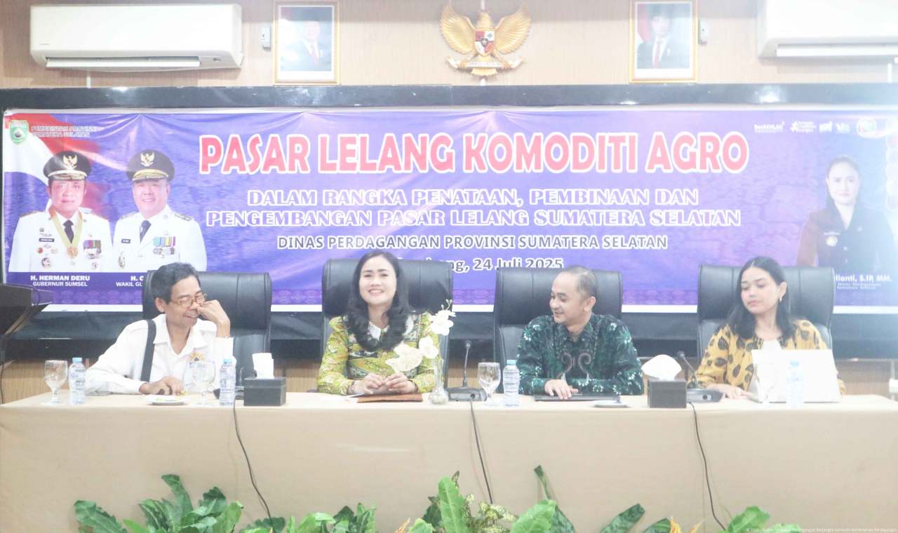 Sosialisasi Pasar Lelang Komoditas untuk Optimalisasi Komoditas Unggulan Provinsi Sumatera Selatan
