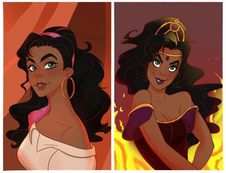 Penampilan Putri Disney Jika Mereka Jadi Villain